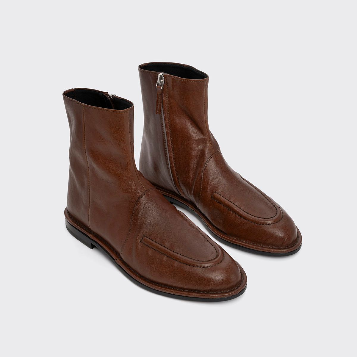 Pierre Hardy BOTTINES NOTO, cuir de kangourou camel, vue 4