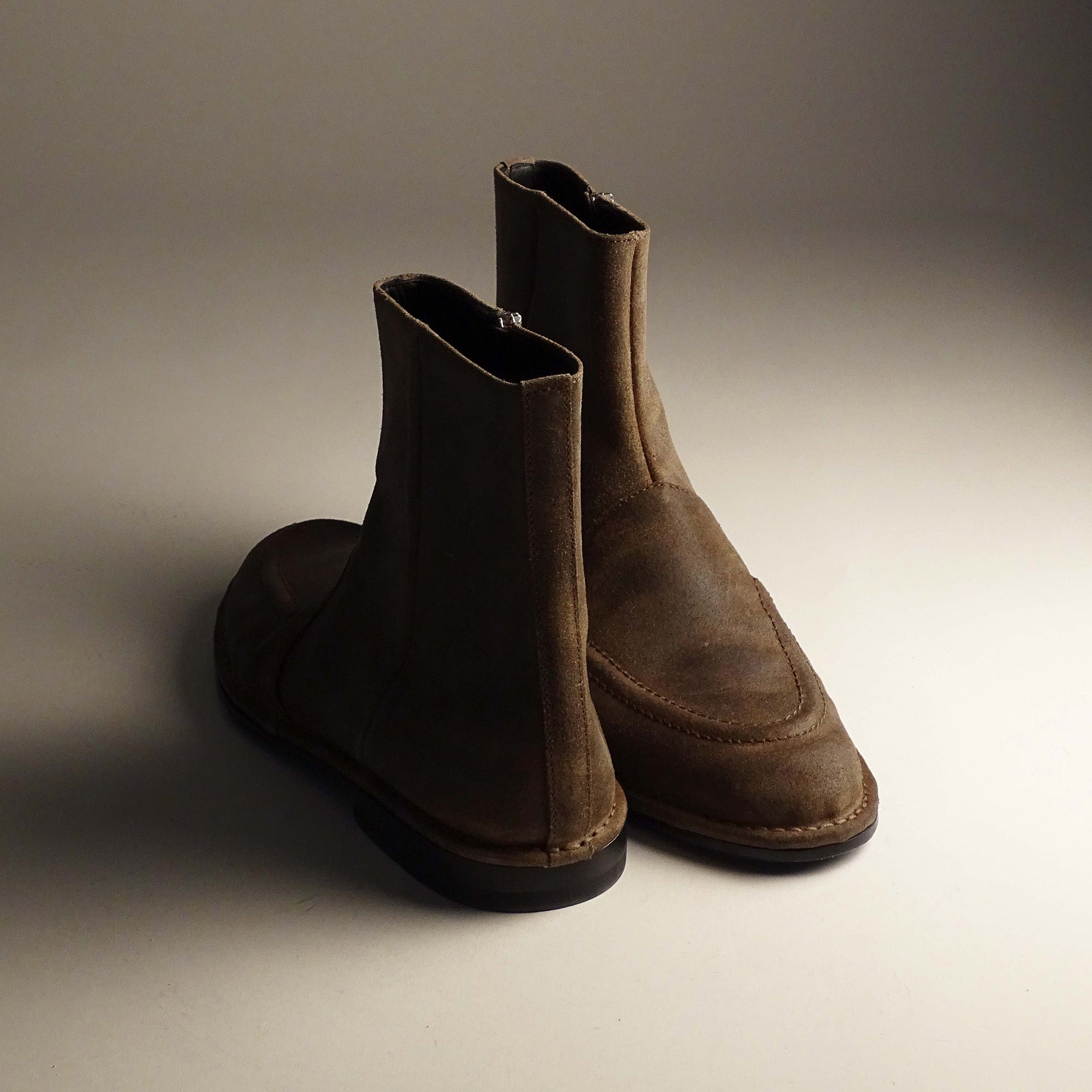 Pierre Hardy BOTTINES NOTO, cuir de veau brut huilé tabac brun, vue 9