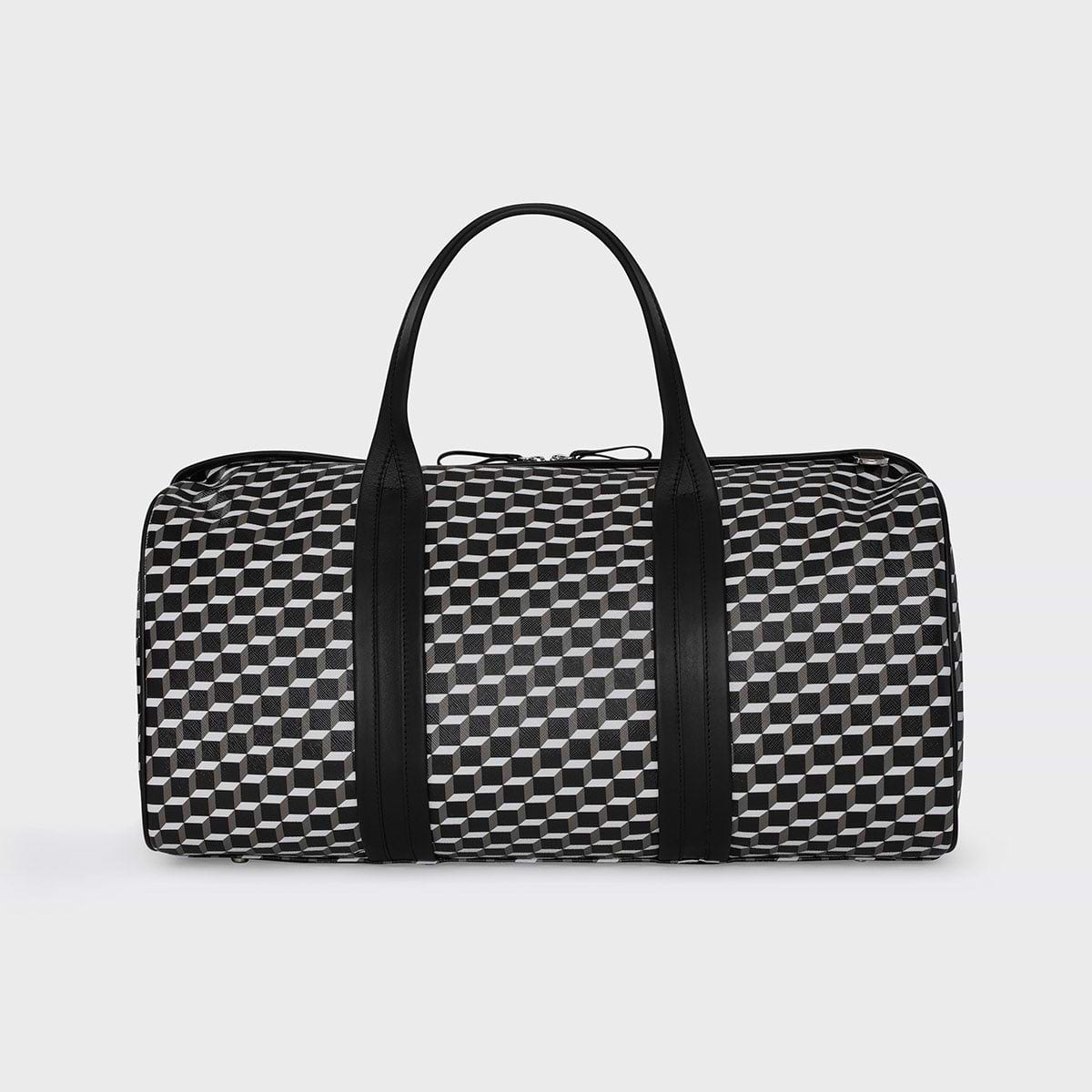 Pierre Hardy SAC WEEK-END CAB, toile enduite cube perspective et cuir de veau, vue 9