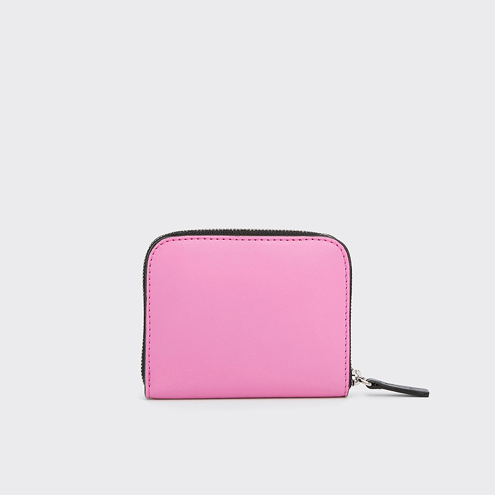 Pierre Hardy PORTE MONNAIE GINZA, cuir d'agneau rose et mandarine, vue 4