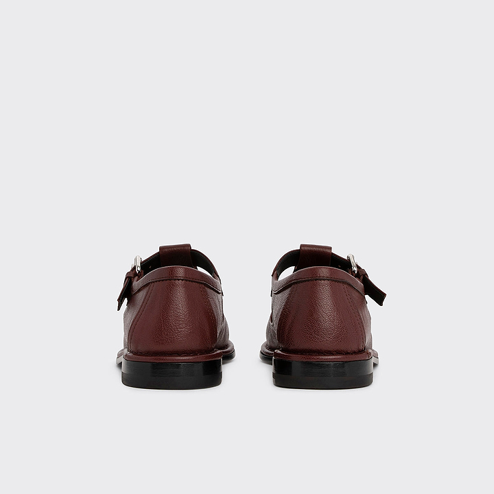 Pierre Hardy SANDALE MODICA, cuir de chèvre grainé bordeaux, vue 8