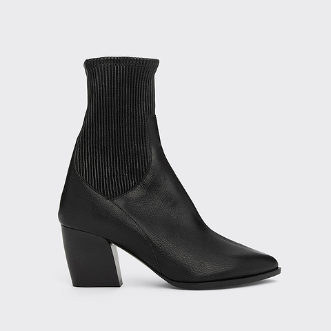 Pierre Hardy BOTTINES RODEO, cuir de chèvre grainé noir