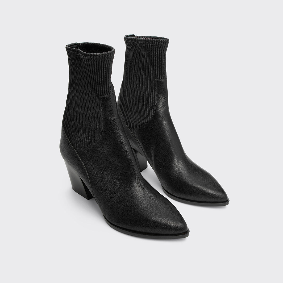 Pierre Hardy BOTTINES RODEO, cuir de chèvre grainé noir, vue 3