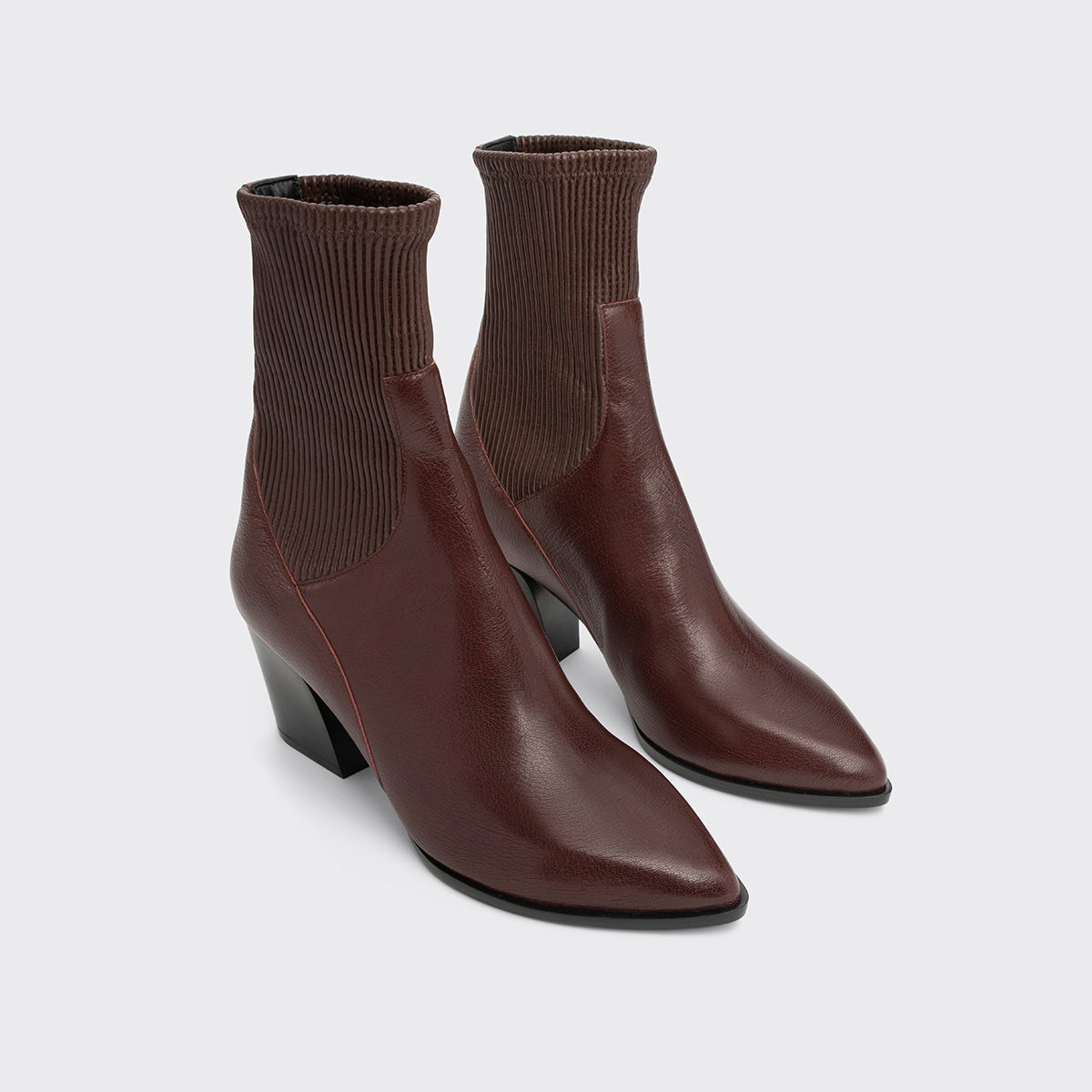 Pierre Hardy BOTTINES RODEO, cuir de chevreau bordeaux, vue 3