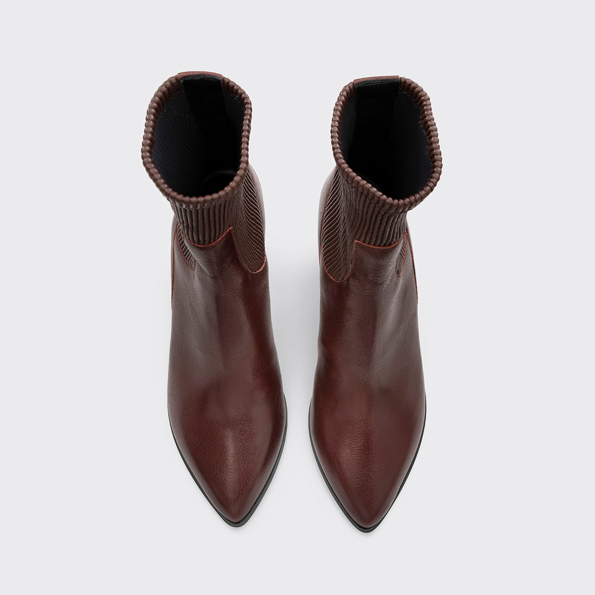Pierre Hardy BOTTINES RODEO, cuir de chevreau bordeaux, vue 2
