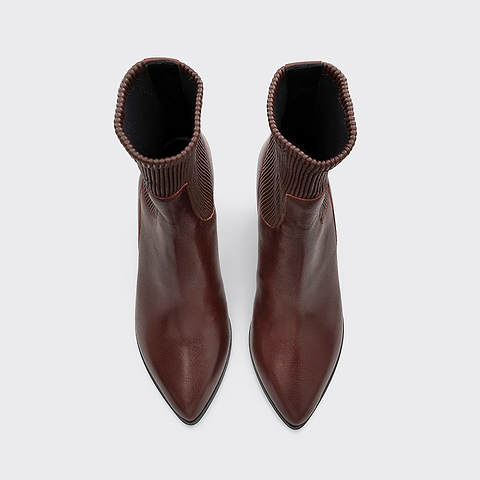 Pierre Hardy BOTTINES RODEO, cuir de chevreau bordeaux, vue 2