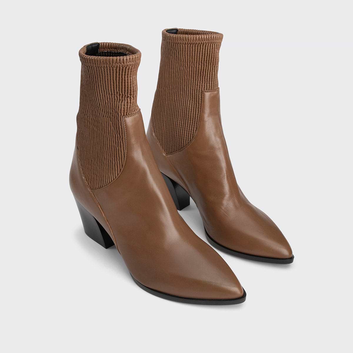 Pierre Hardy BOTTINES RODEO, cuir d'agneau camel, vue 5