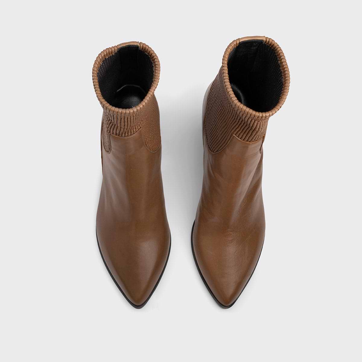 Pierre Hardy BOTTINES RODEO, cuir d'agneau camel, vue 3