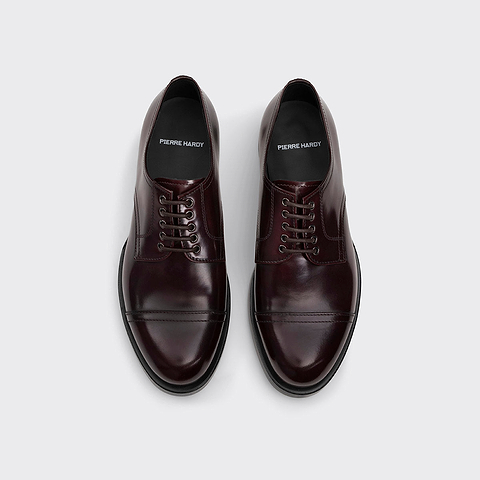 Pierre Hardy DERBY RALPH, cuir de veau bordeaux, vue 2