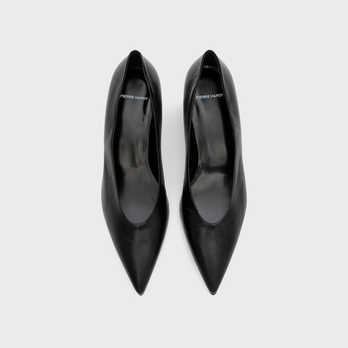 Pierre Hardy AMBER PUMP, black crinkled calfskin, vue 3
