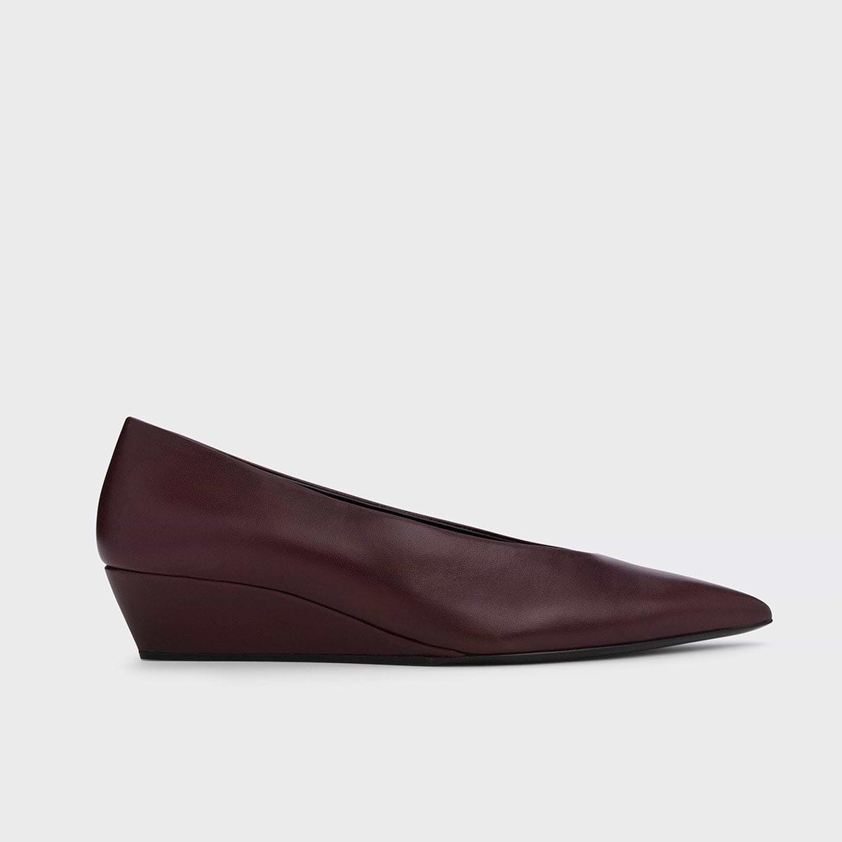 Pierre Hardy ESCARPIN AMBER, cuir d'agneau bordeaux