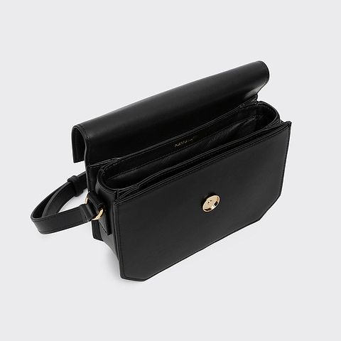 Pierre Hardy PRISM HANDBAG, black calfskin, vue 2