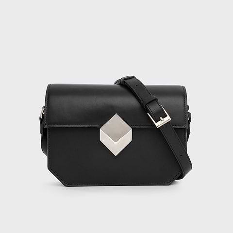 Pierre Hardy SAC À MAIN PRISM, cuir de veau noir