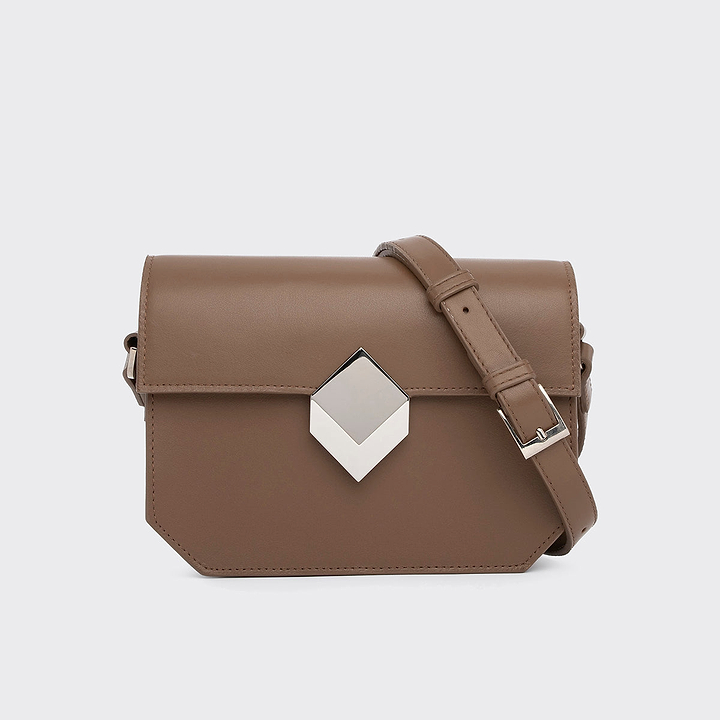 Pierre Hardy SAC À MAIN PRISM, cuir de veau camel