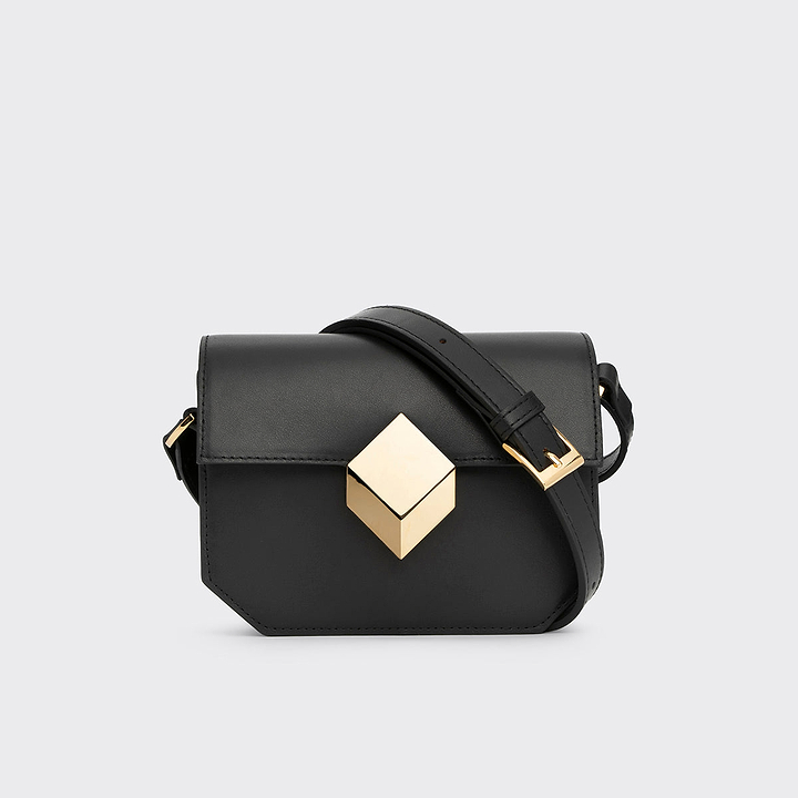 Pierre Hardy SAC À MAIN MINI PRISM, cuir de veau noir