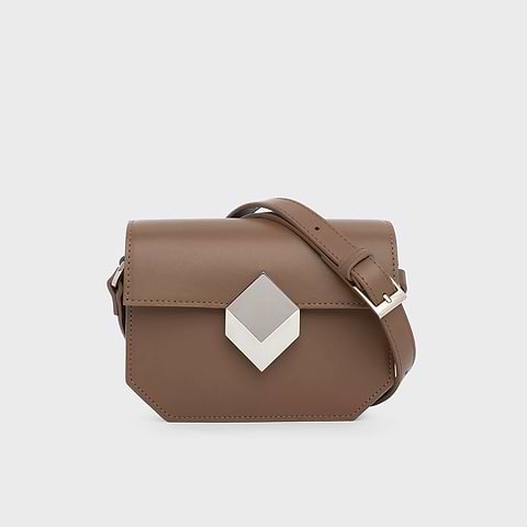 Pierre Hardy SAC À MAIN MINI PRISM, cuir de veau camel