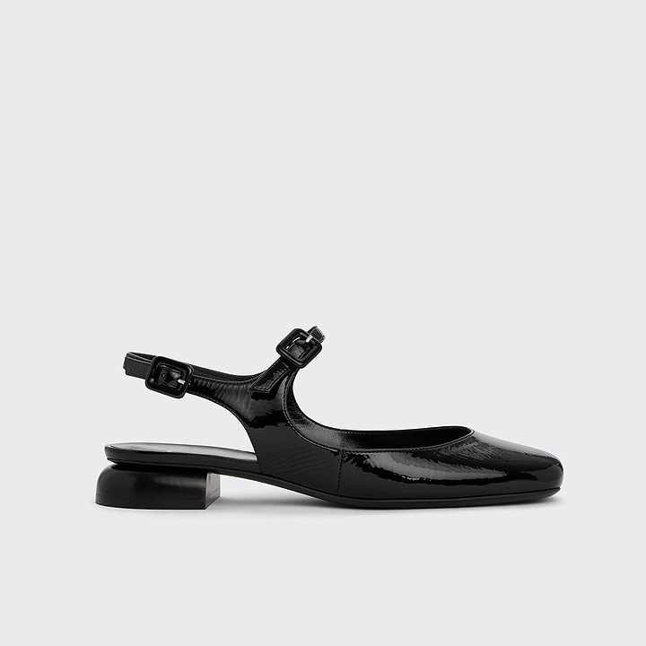 Pierre Hardy MARIANNE BIBA, black patent kidskin