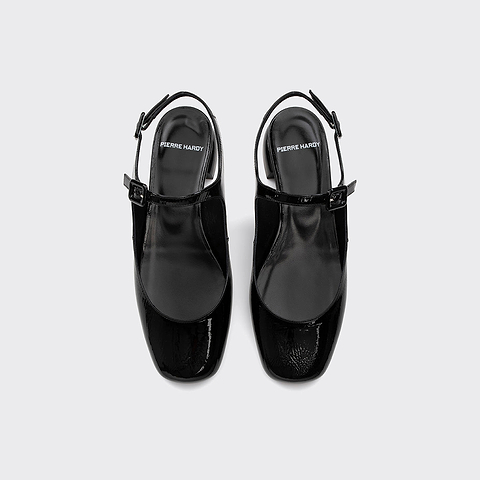 Pierre Hardy MARIANNE BIBA, black patent kidskin, vue 2