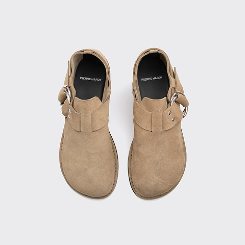 Pierre Hardy MOCASSIN NIRVANA, veau velours sable, vue 2