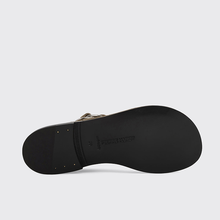 Pierre Hardy MOCASSIN NIRVANA, veau velours sable, vue 4
