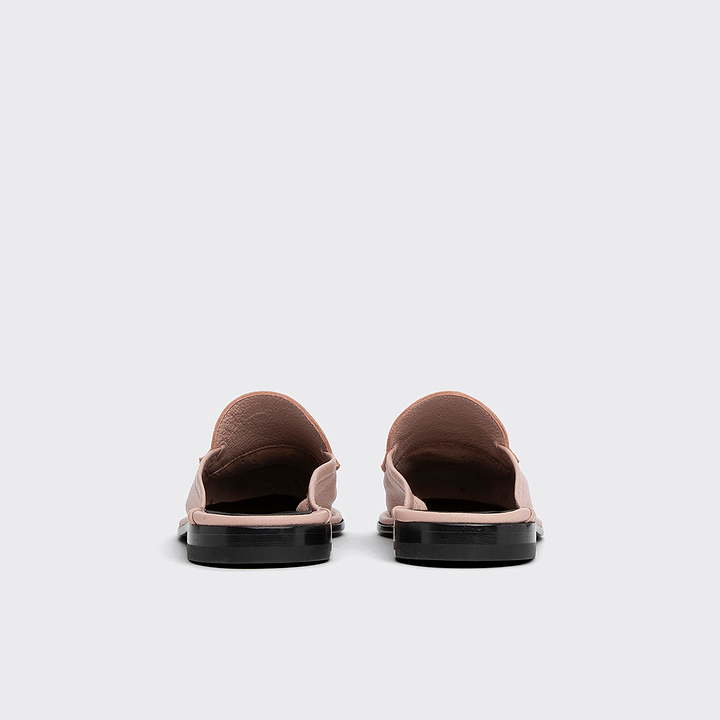 Pierre Hardy MULE NOTO, cuir de chèvre grainé rose poudré, vue 7