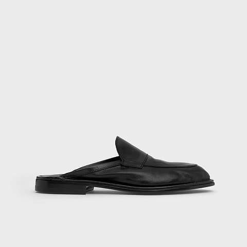 Pierre Hardy MULE NOTO, cuir de kangourou noir