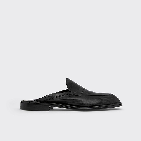 Pierre Hardy MULE NOTO, cuir de kangourou noir