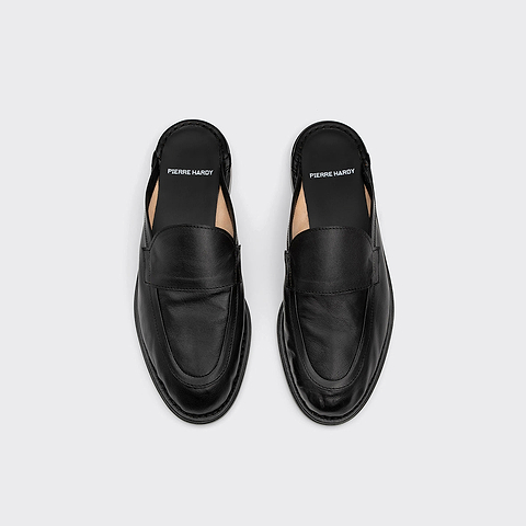 Pierre Hardy MULE NOTO, cuir de kangourou noir, vue 2