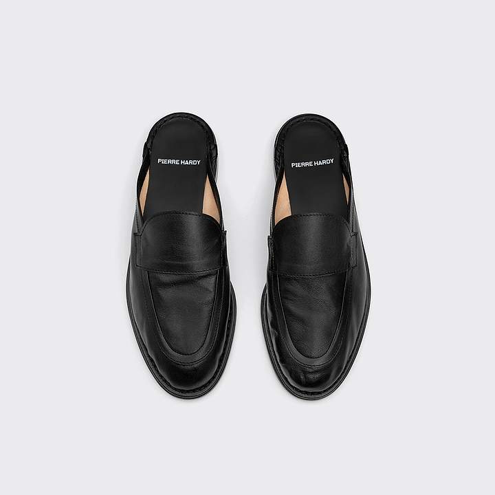 Pierre Hardy MULE NOTO, cuir de kangourou noir, vue 3