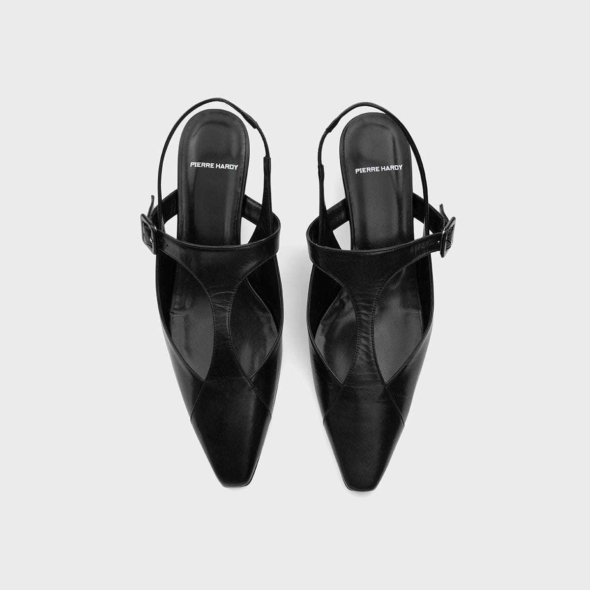 Pierre Hardy ESCARPIN SLINGBACK EDDIE, cuir de chevreau noir, vue 3