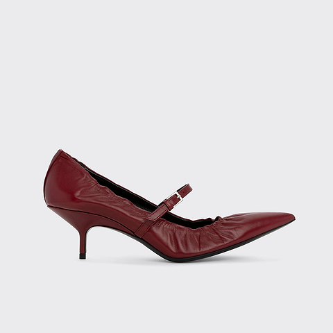 Pierre Hardy ESCARPIN VITTI, cuir de chevreau rouge carmin
