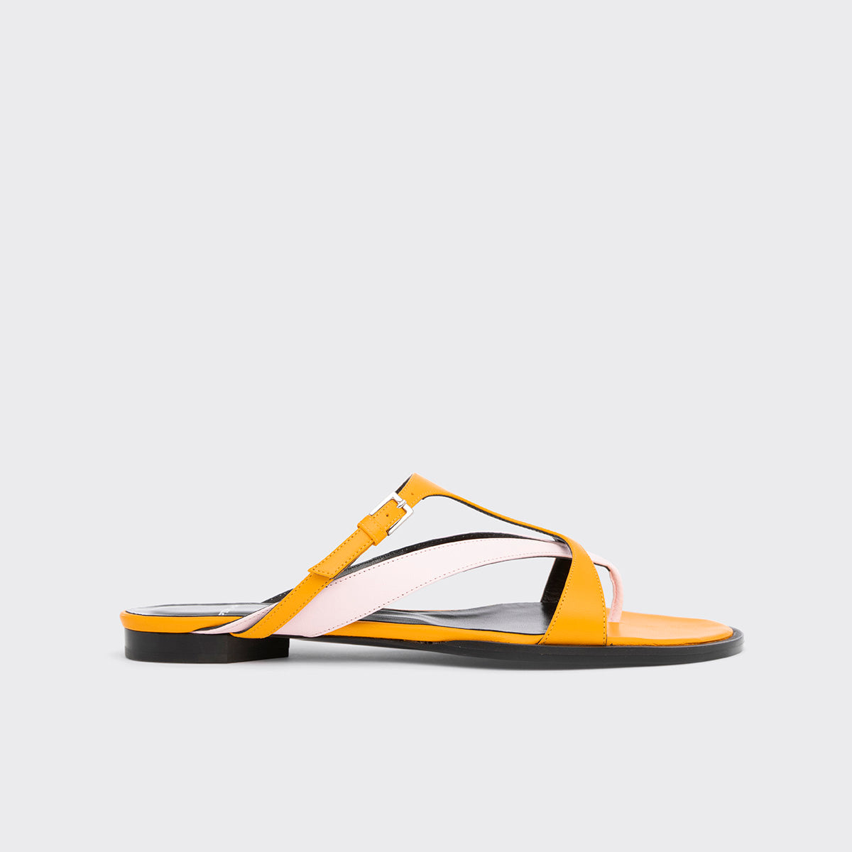 Pierre Hardy SANDALE BRASILIA, cuir de chevreau mandarine et rose