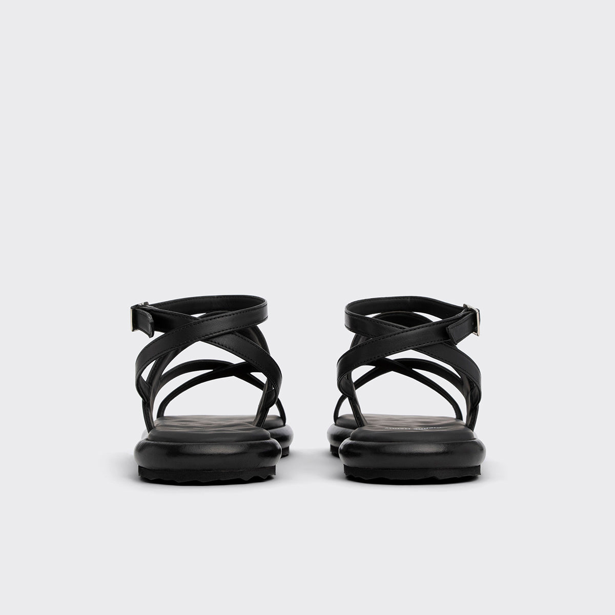 Pierre Hardy SANDALE ALPHA, cuir de veau noir et toile de nylon noir, vue 5
