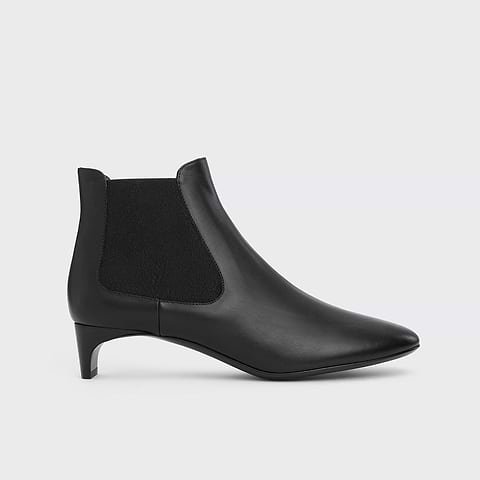 Pierre Hardy BOTTINES CHELSEA CLAUDE, cuir de veau noir