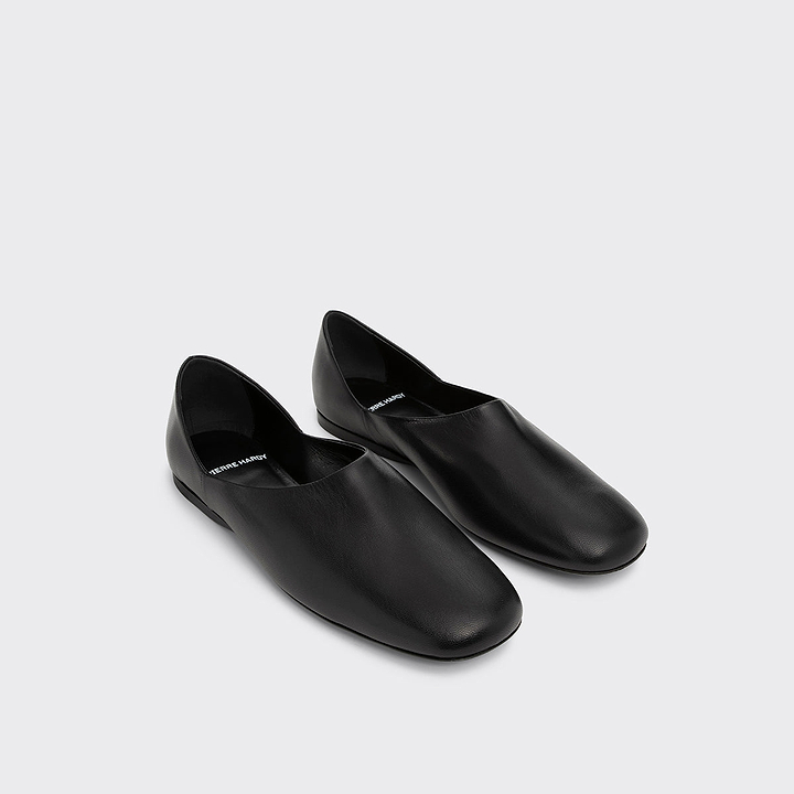 Pierre Hardy PIA SLIP-ON SHOES, cuir de chevreau noir, vue 2