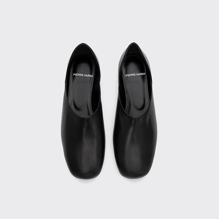 Pierre Hardy PIA SLIP-ON SHOES, cuir de chevreau noir, vue 3