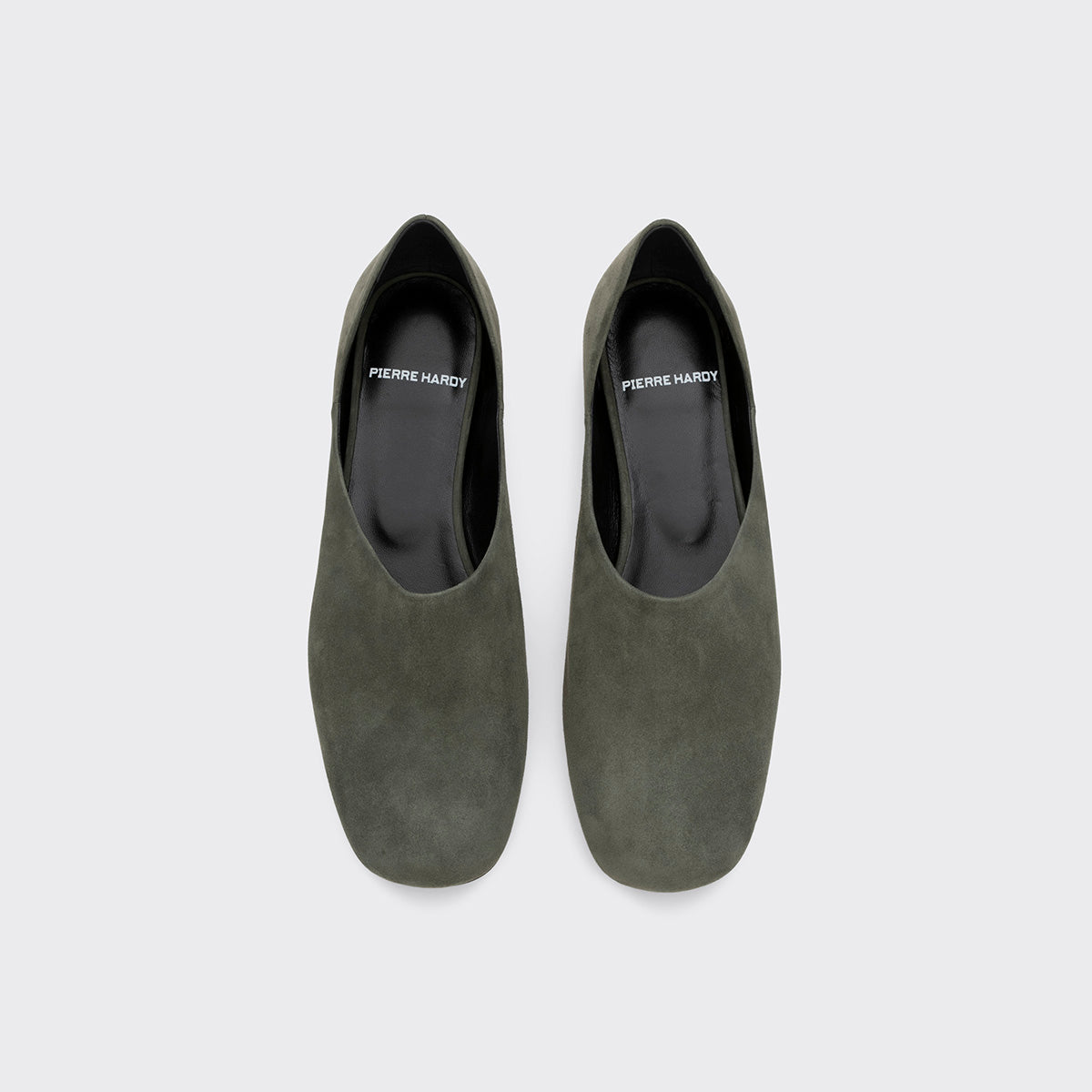 Pierre Hardy CHAUSSURES À ENFILER PIA, khaki suede kidskin, vue 3