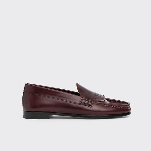 Pierre Hardy MOCASSIN ETHAN, cuir de veau bordeaux