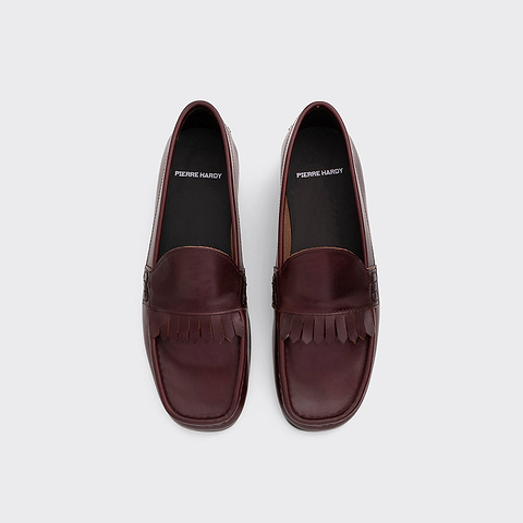 Pierre Hardy MOCASSIN ETHAN, cuir de veau bordeaux, vue 2