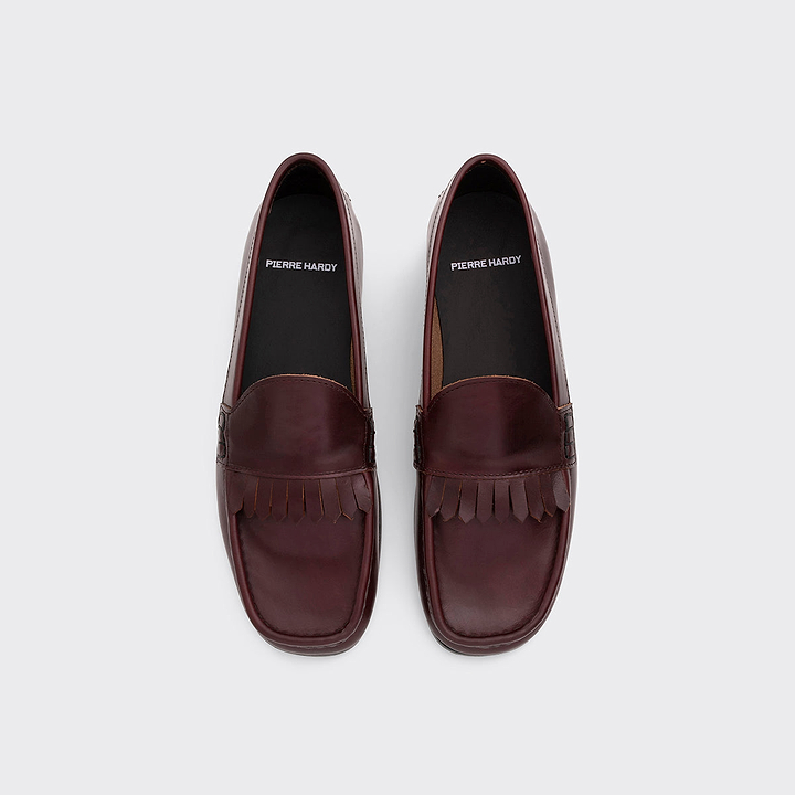 Pierre Hardy MOCASSIN ETHAN, cuir de veau bordeaux, vue 2
