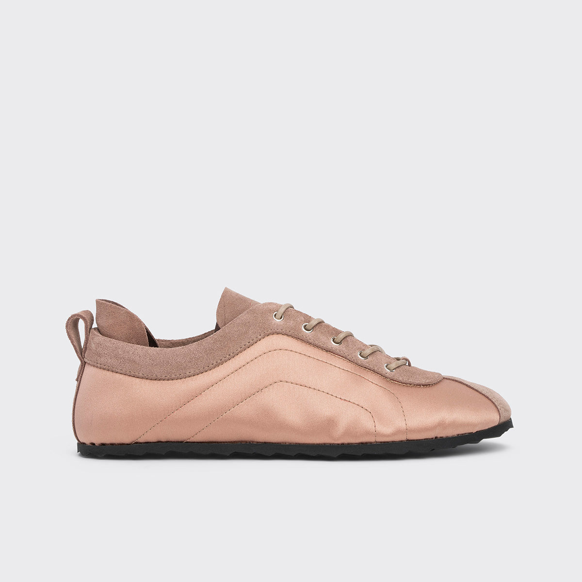 Pierre Hardy ISA SNEAKERS, suede calfskin and powder pink satin