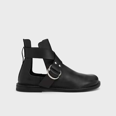 Pierre Hardy BOTTINES FRANCES, cuir de veau noir
