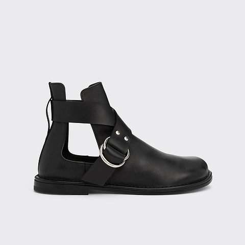 Pierre Hardy BOTTINES FRANCES, cuir de veau noir