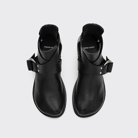 Pierre Hardy BOTTINES FRANCES, cuir de veau noir, vue 2