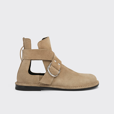 Pierre Hardy BOTTINES FRANCES, cuir de veau velours sable