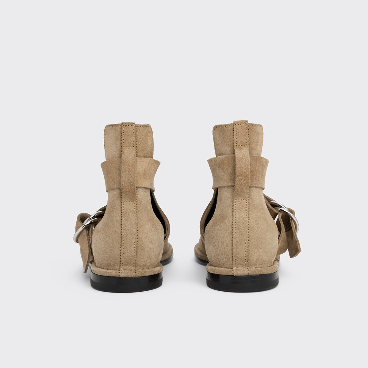 Pierre Hardy BOTTINES FRANCES, cuir de veau velours sable, vue 5