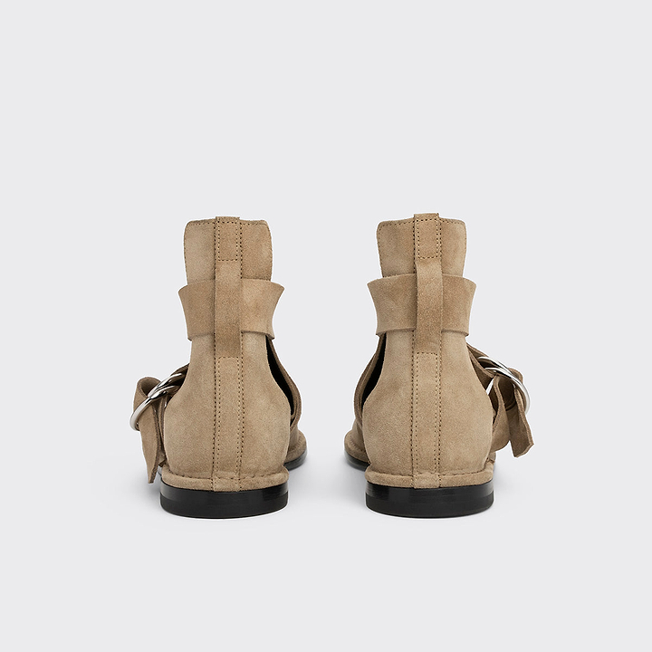 Pierre Hardy BOTTINES FRANCES, cuir de veau velours sable, vue 5