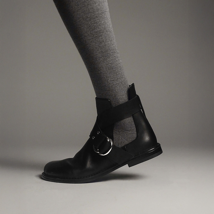 Pierre Hardy BOTTINES FRANCES, cuir de veau noir, vue 8