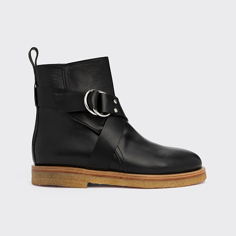 Pierre Hardy BOTTINES DAKOTA, cuir de veau noir
