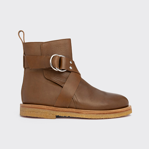 Pierre Hardy BOTTINES DAKOTA, cuir de veau marron clair